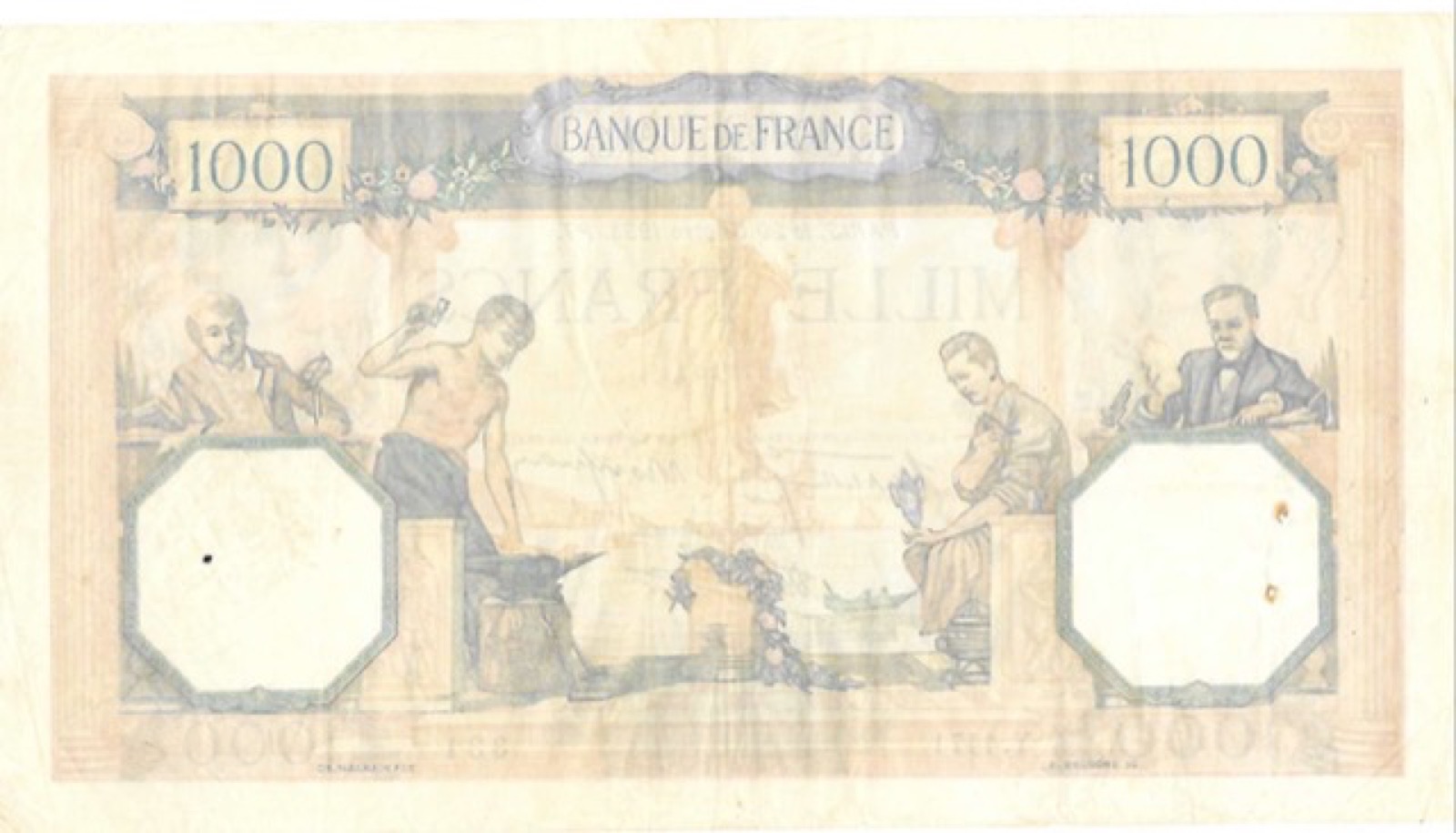 Billet 1000 Francs Ceres et Mercure 1938 PT B
