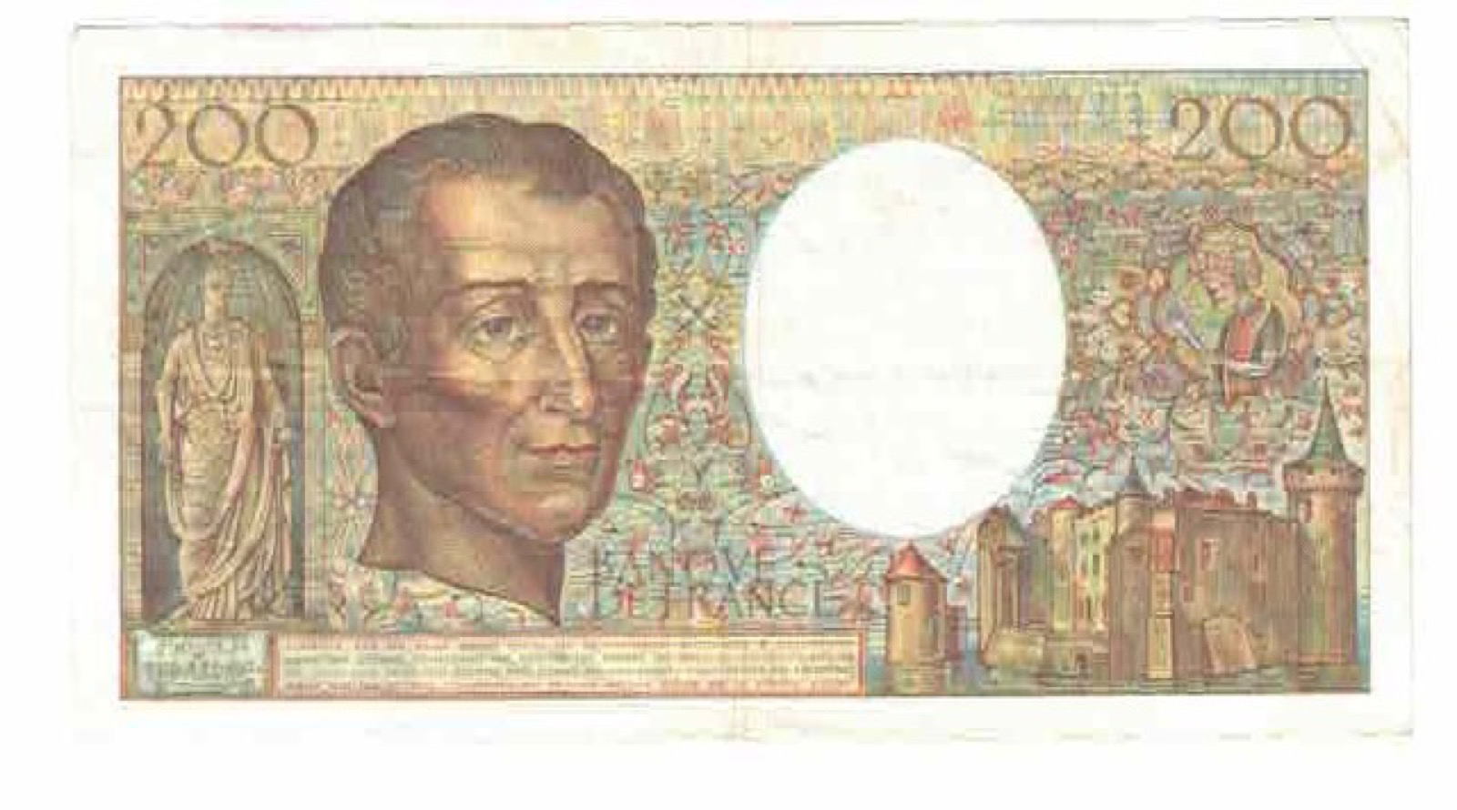 Billet 200 Francs Montesquieu 1987 TB++