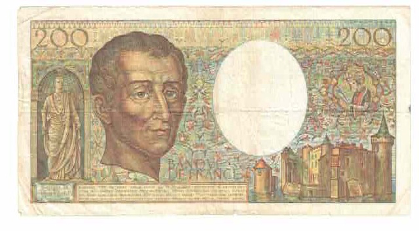 Billet 200 Francs Montesquieu 1982 TB