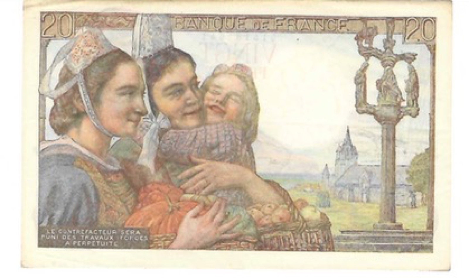 Billet 20 Francs Pecheur 1949 P TB