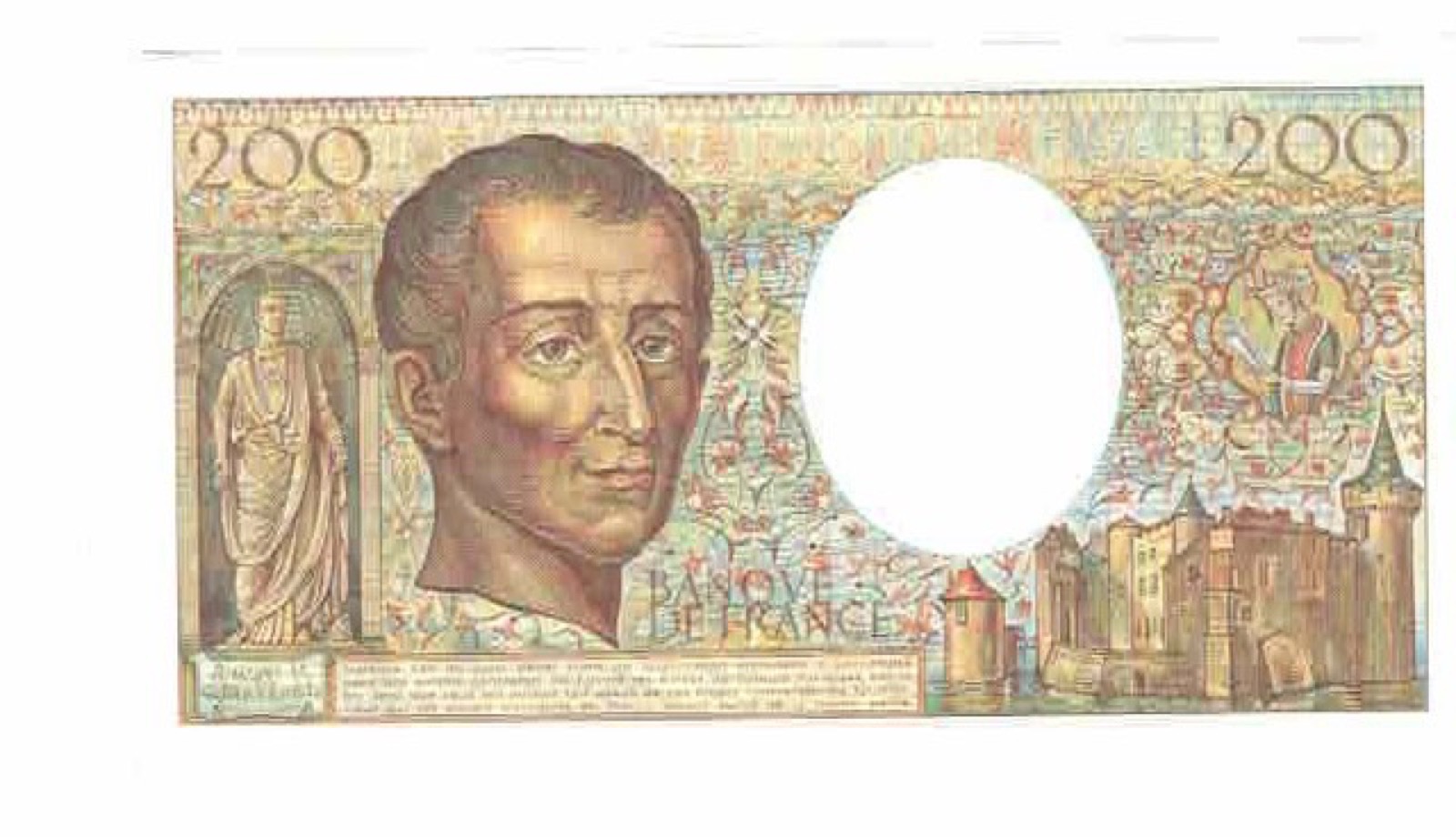 Billet 200 Francs Montesquieu 1988 Sup