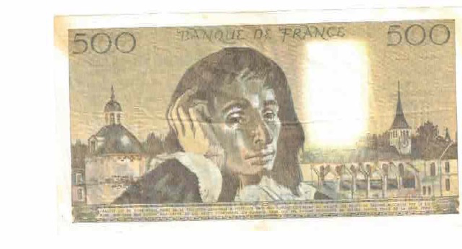 Billet 500 Francs Pascal 1987 TTB