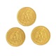 Lot de trois pièces de 2 Pesos 1945